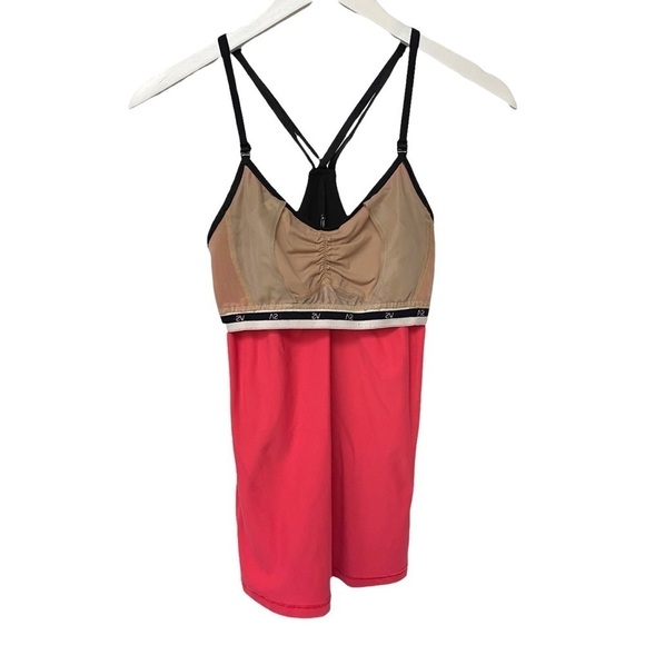 VICTORIA'S SECRET Sport Top Size XS Pink Black Activewear - Picture 5 of 9